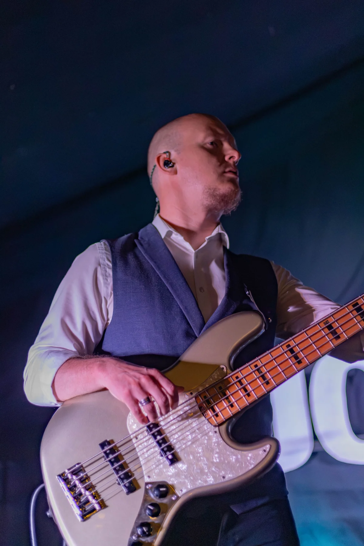 A bass guitarist at JOPOFEST