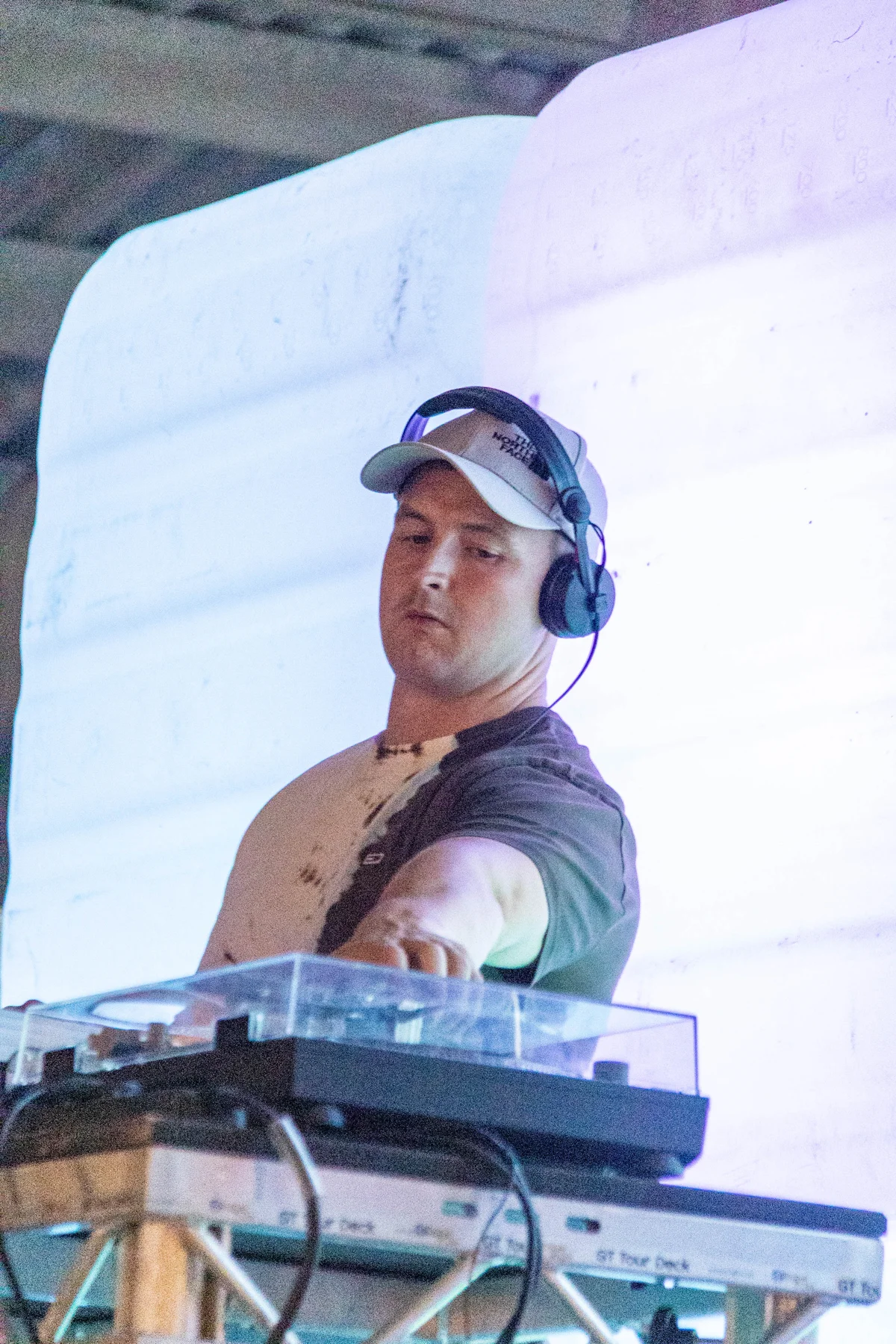 JOPOFEST DJ wearing headphones